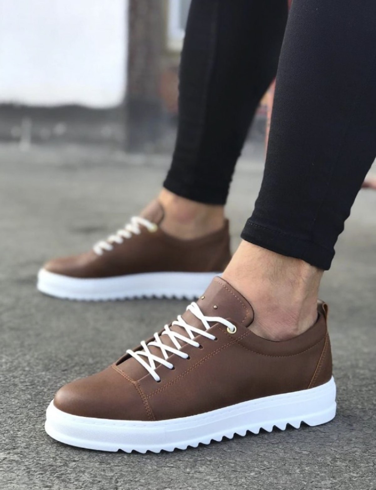 Huxley and Grace Ανδρικα ταμπα Sneakers με κορδονια και τρουκς SLW152
